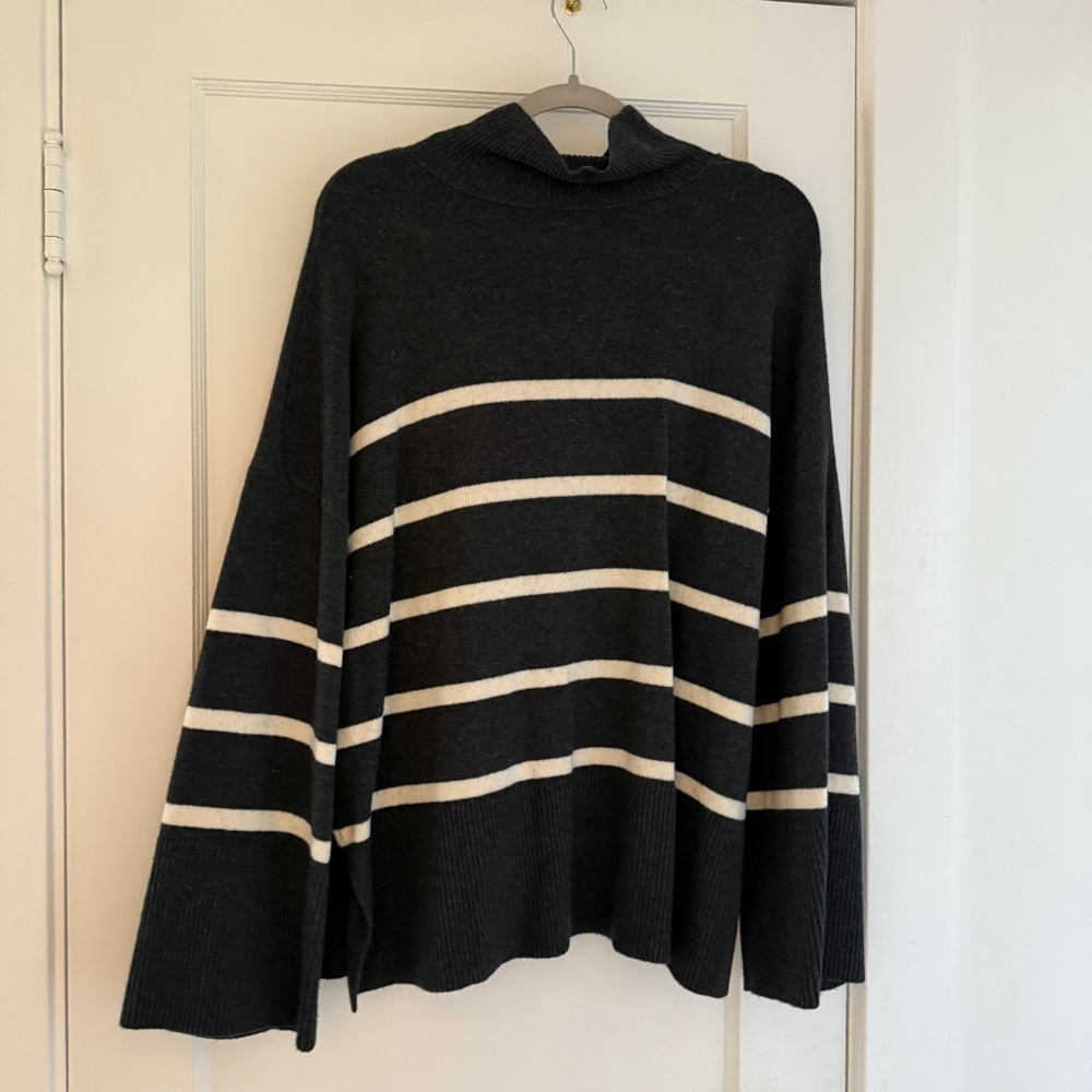 Banana republic striped oversized sweater